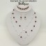 Collier mariage blanc et noir + strass CO1180A