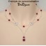 Collier mariage blanc cristal et strass CO1188A