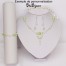 Collier mariage ivoire et bordeaux CO1201A