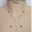 Collier mariage blanc cristal et strass CO1221A