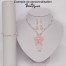 Collier mariage fleur blanc cristal CO1240A