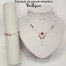 Collier mariage blanc et cristal CO1254A