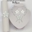 Collier mariage fleur blanc et or CO1272A