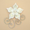 Broche mariage fleur ivoire or champagne BRO354A
