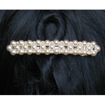 Barrette mariage perles ivoire BA2001A