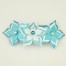 Barrette mariage fleur turquoise et blanc BAR359