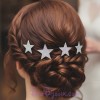 4 épingles à cheveux étoiles argent EP358B