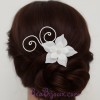 Epingle à cheveux mariage fleur blanc EPA1280A