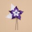 Epingle à cheveux mariage fleur blanc violet EP360A