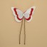 Epingle à cheveux papillon blanc et rouge EP1268B