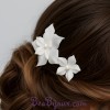 Epingle à cheveux fleur blanche EP1239B
