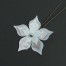 Epingle à cheveux mariage fleur blanc argent EP1270A