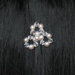 Epingle à cheveux mariage fleur cristal blanc EP4220C