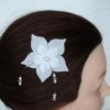 Epingle à cheveux fleur blanche EP1239C