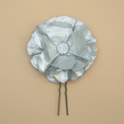 Epingle à cheveux fleur argent EP3000