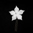 Epingle à cheveux mariage fleur blanc argent EP1270A
