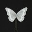 Epingle à cheveux papillon blanc argent EP1271B