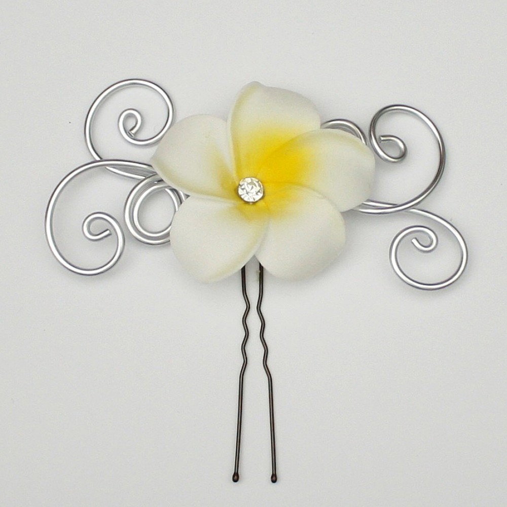 Epingle à cheveux fleur de tiaré