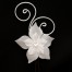 Epingle à cheveux mariage fleur blanc EP1280A