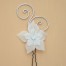 Epingle à cheveux mariage fleur blanc EP1280A