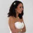 Epingle à cheveux mariage fleur blanc et vert anis EP1277A