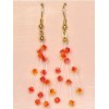 Boucles d oreilles cristal fire opal BO4211Z