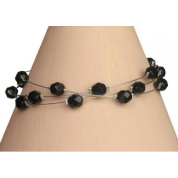 Bracelet fantaisie noir BR1186C