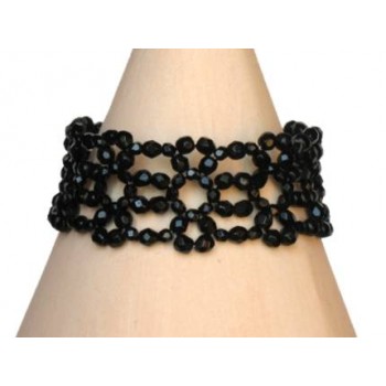 Bracelet fantaisie noir BR4244A