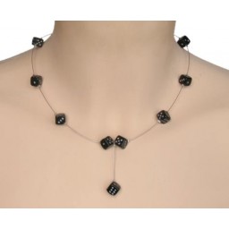 Collier fantaisie dés à jouer CO1177A