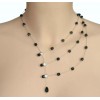 Collier fantaisie noir CO1186A