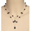 Collier fantaisie noir CO1198A