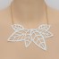 Collier mariage feuilles blanc CO7005