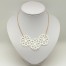 Parure mariage mandala simili cuir blanc PA7002