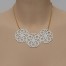 Collier mandala simili cuir blanc CO7002
