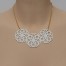 Collier mandala simili cuir blanc CO7002