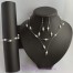 Parure de Mariage  perles blanches et cristal PA1267A