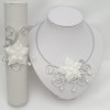 Parure mariage fleur blanc PA1280A