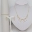 Bracelet mariage blanc et or perles BR6001