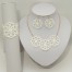 Collier mandala simili cuir blanc CO7002