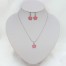 Parure fleur de cerisier rose PA5003