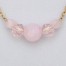 Collier mariage doré perles roses CO5007