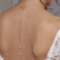 Bijou de dos perles blanches et chaine dorée BD6008