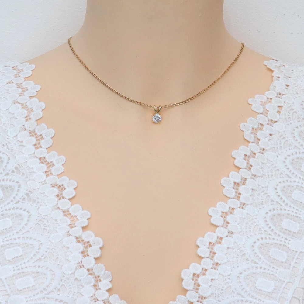 Collier de dos coulissant oxyde de zirconium