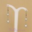 Boucles d'oreilles mariage blanc BO1162B