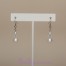 Boucles d oreilles mariage blanc cassé cristal BO1215A