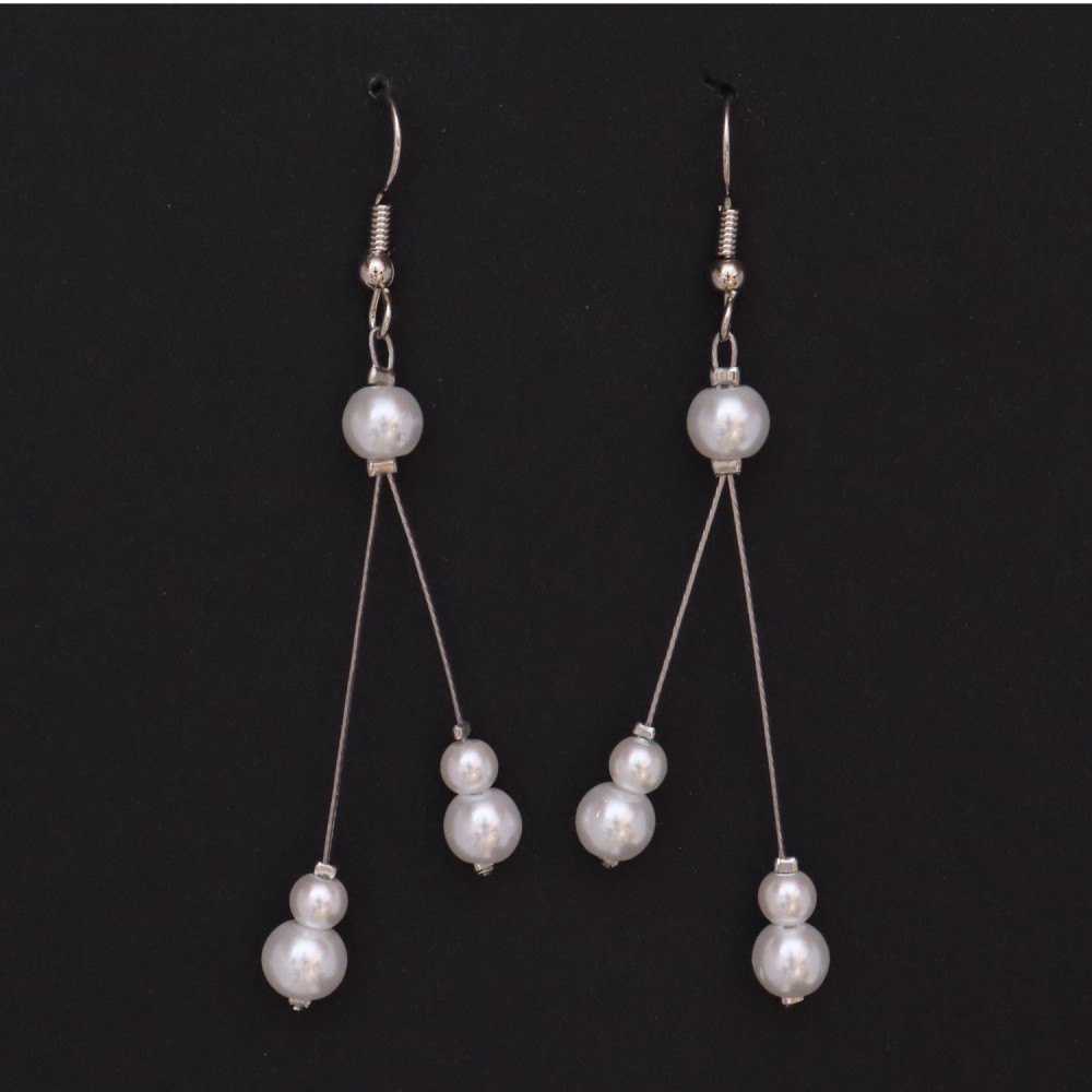Boucles d'oreilles mariage blanc Boucles d'oreilles mariage blanc