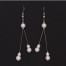 Boucles d'oreilles mariage blanc BO1285A