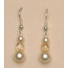 Boucles d oreilles mariage ivoire beige BO1159A