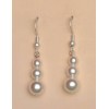 Boucles d oreilles mariage blanc BO1162A