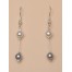 Boucles d oreilles mariage blanc gris BO1171B Boucles d oreilles mariage blanc gris BO1171B